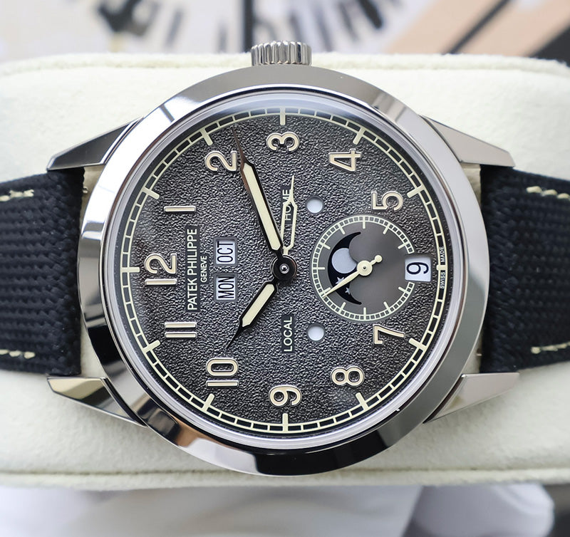 Patek Philippe Complications Annual Calendar Travel Time 41mm 5326G-001 Charcoal Grey Dial