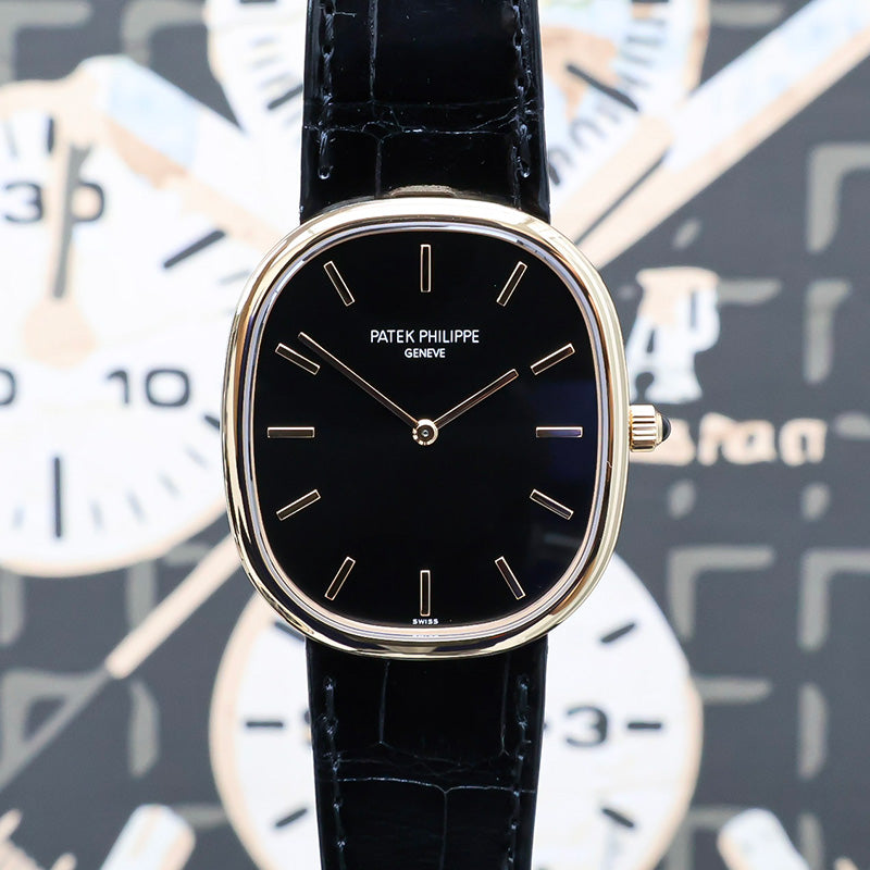 Patek Philippe 2025 Extra-Thin Golden Ellipse 34mm 5738R Black Dial
