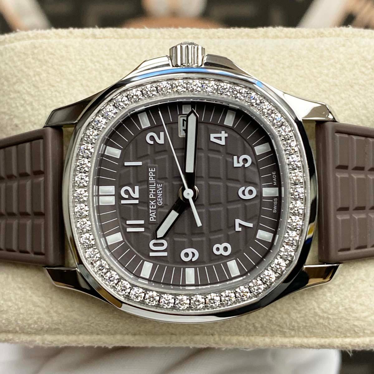 Patek Philippe Aquanaut Luce Quartz 35mm 5067A Brown Dial Pre Owned