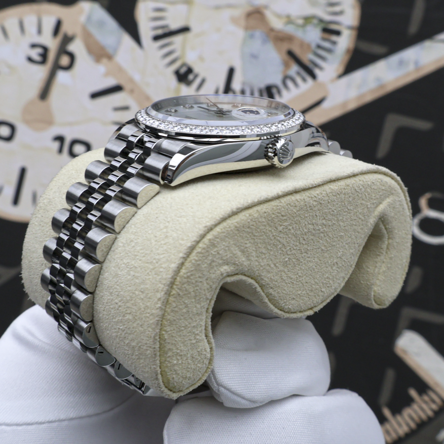 Rolex 2025 Datejust 36mm Mother Of Pearl Diamond Dial Diamond Bezel 126284RBR