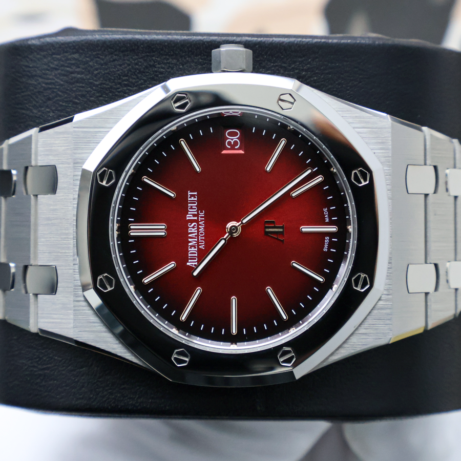 Audemars Piguet Royal Oak Jumbo Extra-Thin 16202XT.OO.1240XT.01 Smoked Burgundy Dial