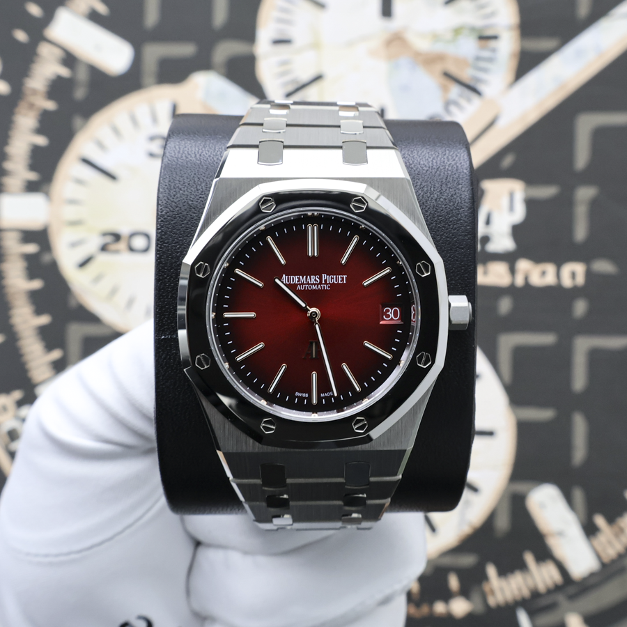 Audemars Piguet Royal Oak Jumbo Extra-Thin 16202XT.OO.1240XT.01 Smoked Burgundy Dial