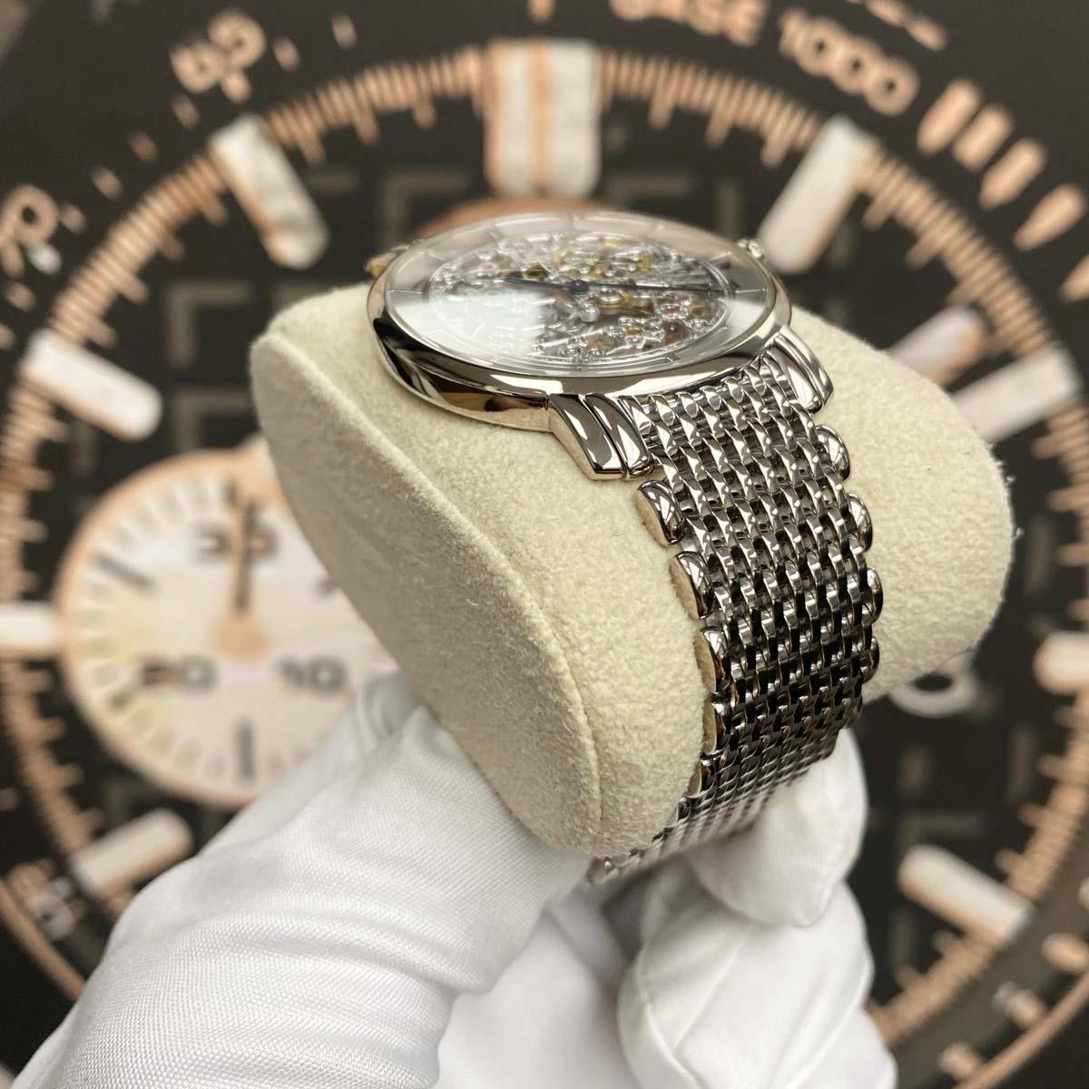 Patek Philippe Ultra-Thin Complication 39mm 5180/1G-001 Openworked Hand-Engraved Dial Pre-Owned - Gotham Trading 