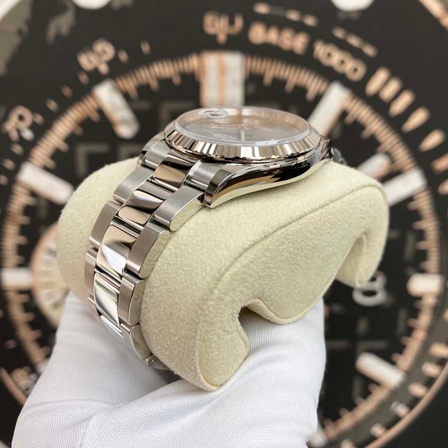 Rolex Datejust Wimbledon Slate Roman Numeral Dial Fluted Bezel 36mm 126234 - Gotham Trading 