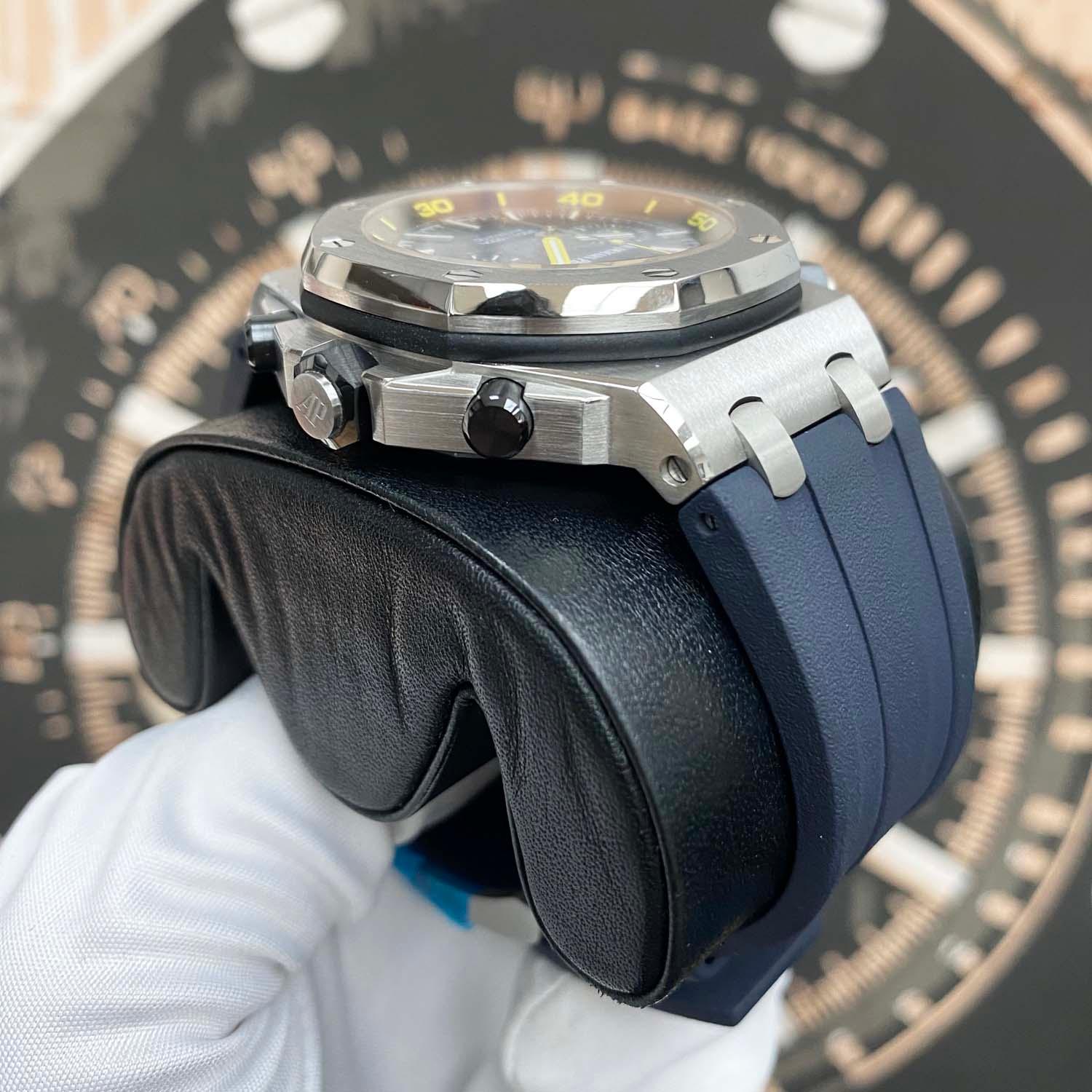 Audemars Piguet Limited Edition Royal Oak Offshore Diver 42mm 26703ST.OO.A027CA.01 Blue Dial Pre-Owned - Gotham Trading 