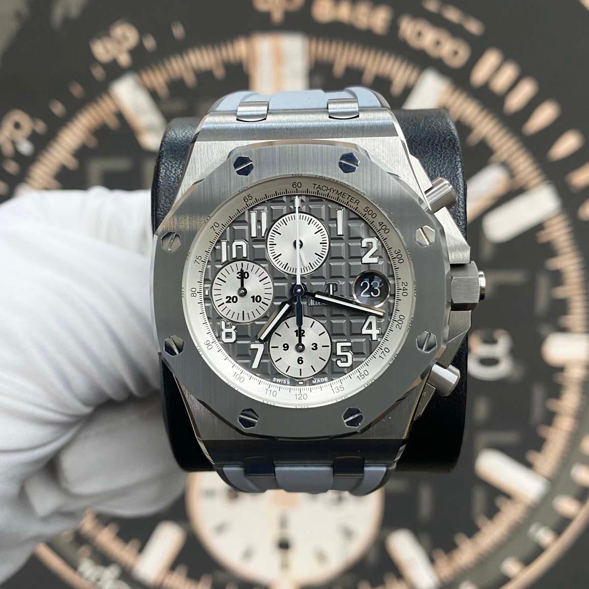 Audemars Piguet Ghost Royal Oak Offshore Chronograph 42mm 26470IO Slate Grey Dial Pre-Owned - Gotham Trading 