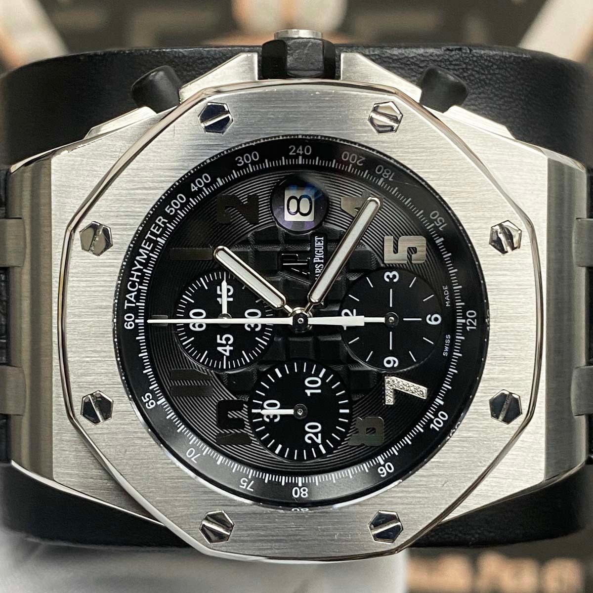 Audemars Piguet Limited Edition Ginza 7 Royal Oak Offshore Chronograph 26180ST Black Dial Pre-Owned - Gotham Trading 