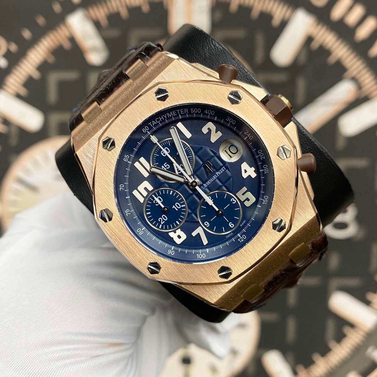 Audemars Piguet Royal Oak Offshore Chronograph Pride Of Argentina 26365OR.OO.D801CR.01 Blue Dial Pre-Owned - Gotham Trading 