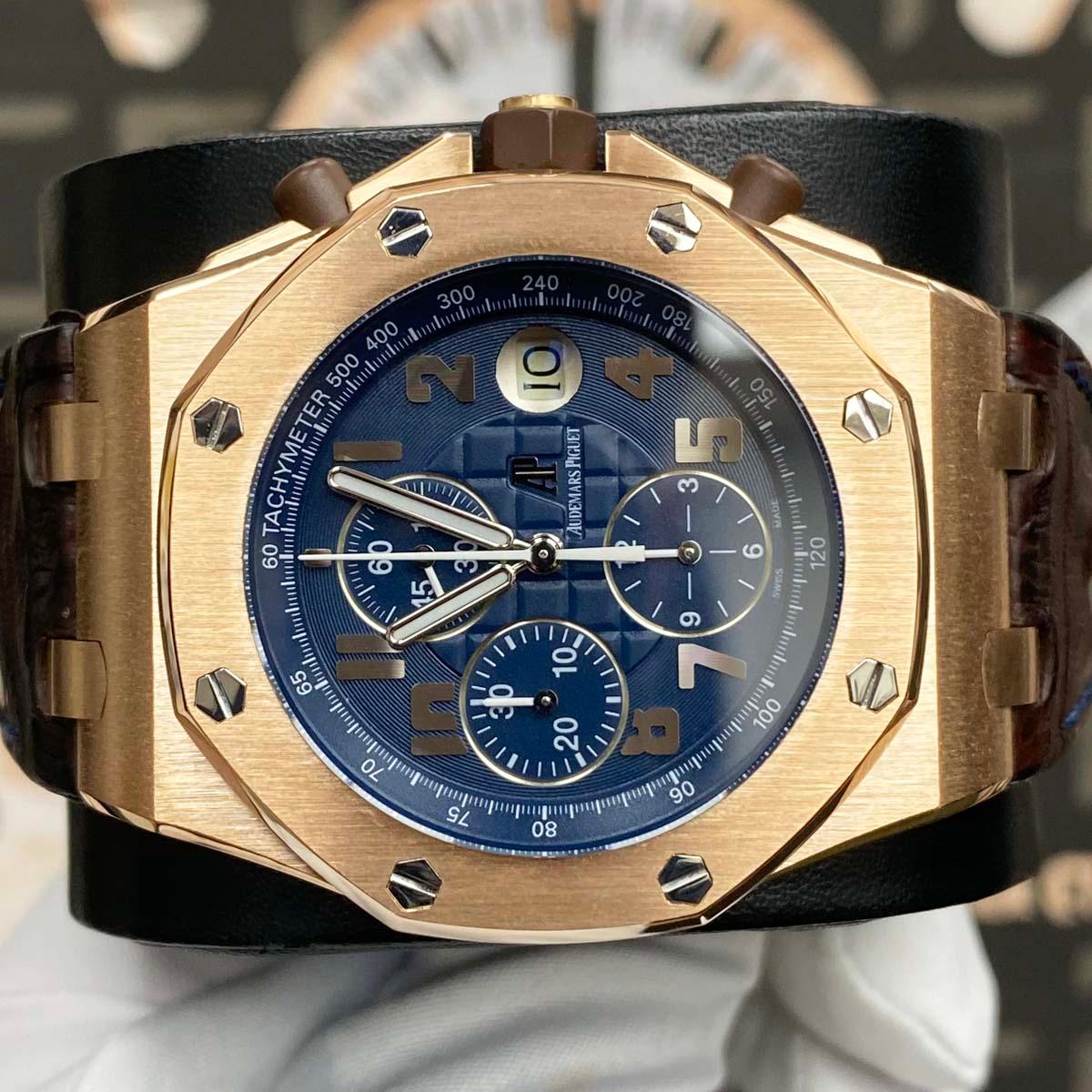 Audemars Piguet Royal Oak Offshore Chronograph Pride Of Argentina 26365OR.OO.D801CR.01 Blue Dial Pre-Owned - Gotham Trading 