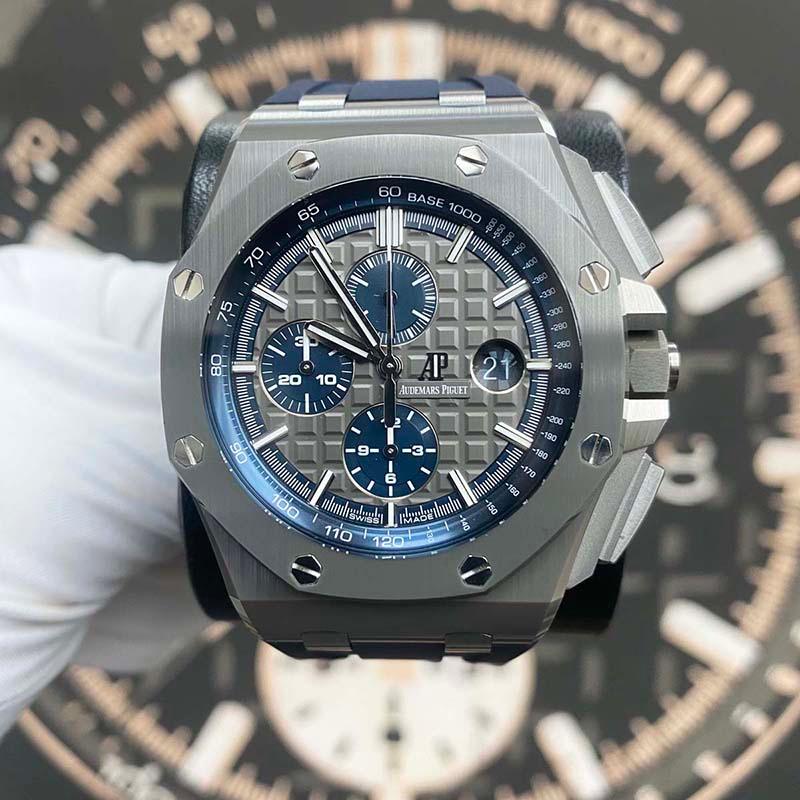 Audemars Piguet Royal Oak Offshore Chronograph 44mm 26405CG.OO.A004CA.01 Slate Grey Dial Pre-Owned - Gotham Trading 