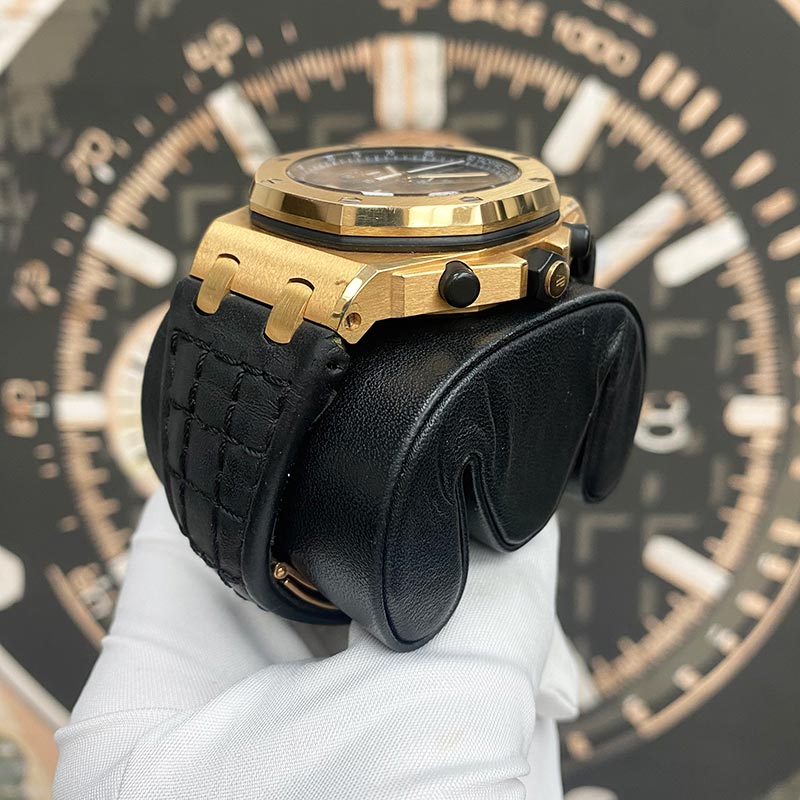 Audemars Piguet Limited Edition Ginza 7 Royal Oak Offshore 26180OR Black Dial Pre-Owned - Gotham Trading 
