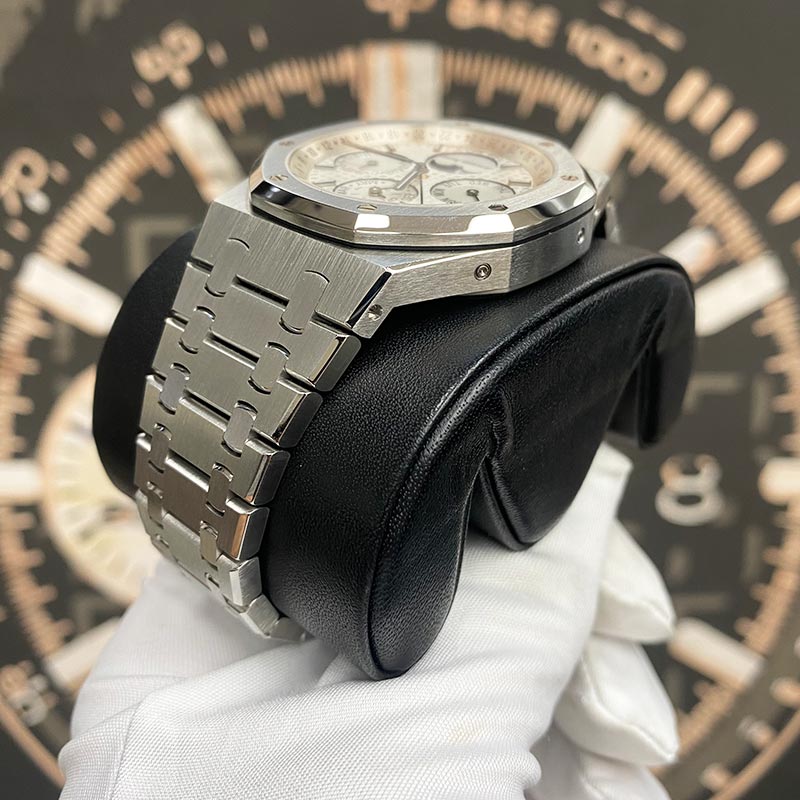 Audemars Piguet Royal Oak Perpetual Calendar 41mm 26574ST Silver Dial Pre-Owned - Gotham Trading 