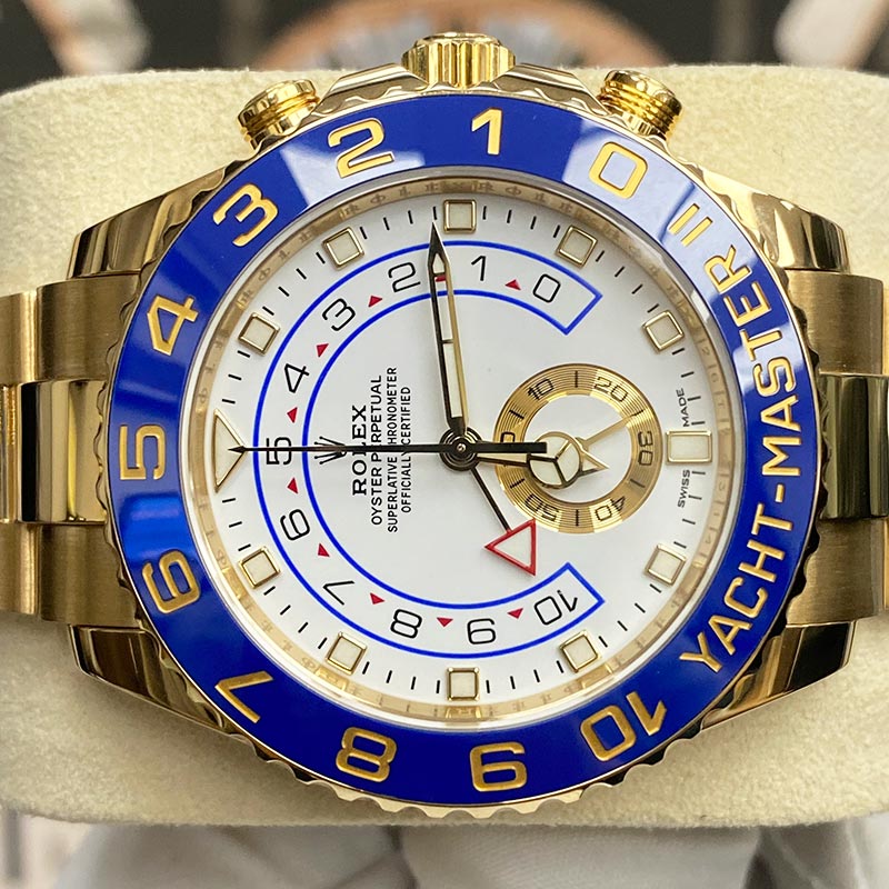 Rolex Yacht-Master II 44mm 116688 White Dial Pre-Owned - Gotham Trading 