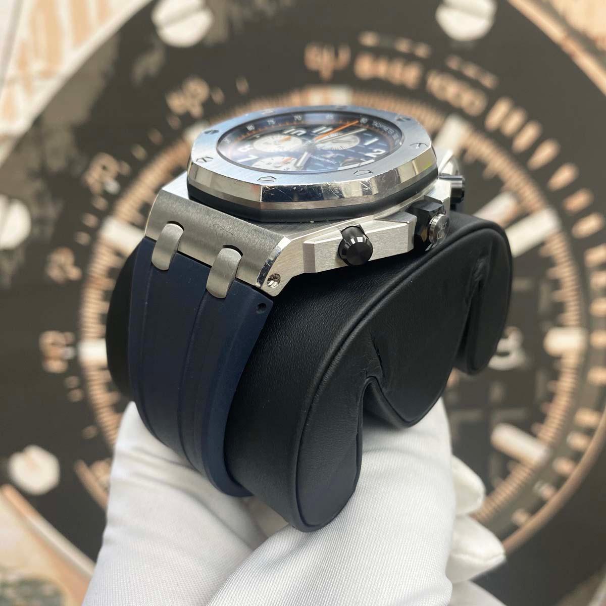 Audemars Piguet Royal Oak Offshore Chronograph 42mm 26470ST Blue Dial Pre-Owned - Gotham Trading 