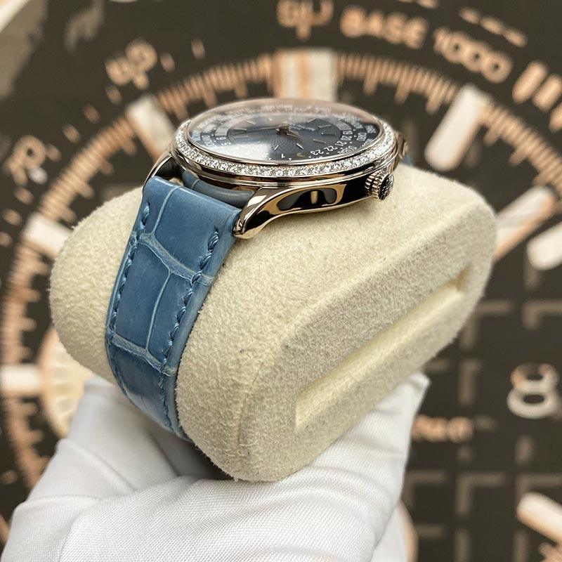 Patek Philippe World Time Complication 36mm 7130G Blue Dial - Gotham Trading 