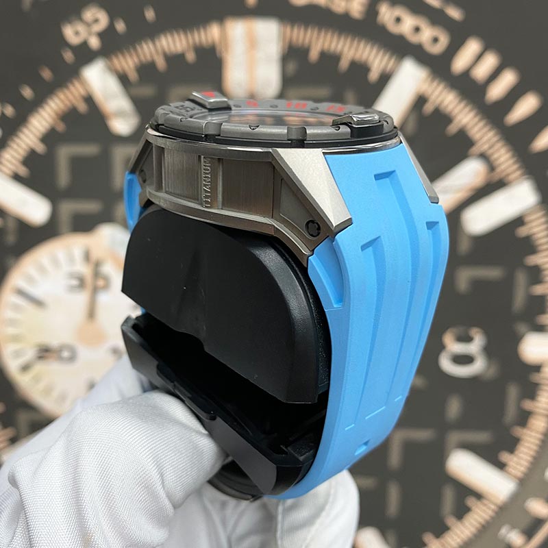 Richard Mille Serviced! RM028 Titanium Diver 47mm Openworked Dial Pre-Owned - Gotham Trading 