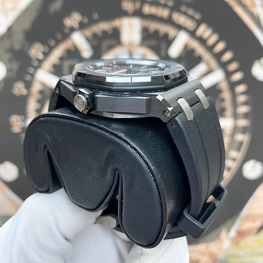Audemars Piguet Royal Oak Offshore Diver 42mm 15707CE Black Dial Pre-Owned - Gotham Trading 