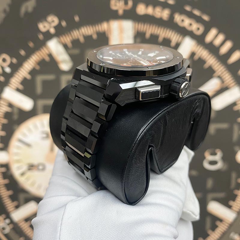 Hublot Big Bang Black Magic Black Ceramic Openworked Dial 42mm 451.CX.1170.CX Pre-Owned - Gotham Trading 