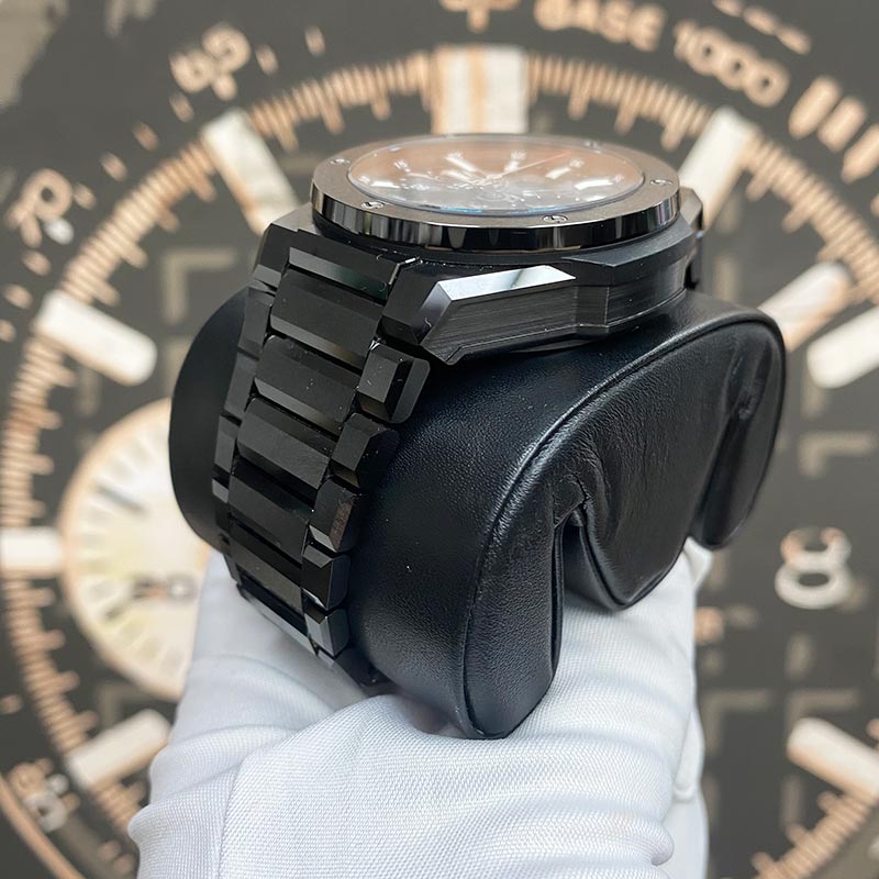 Hublot Big Bang Black Magic Black Ceramic Openworked Dial 42mm 451.CX.1170.CX Pre-Owned - Gotham Trading 