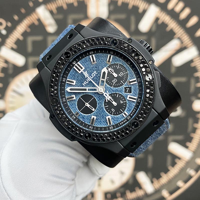Hublot Big Bang Limited Edition 250 Pieces Denim Dial 44mm 341.CX.2740.NR.1200 Pre-Owned - Gotham Trading 