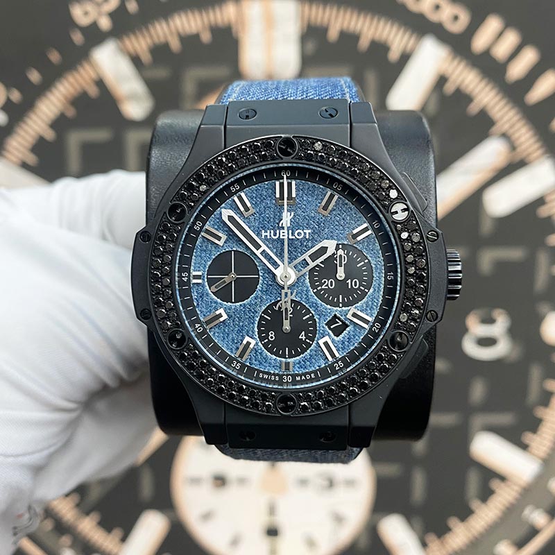 Hublot Big Bang Limited Edition 250 Pieces Denim Dial 44mm 341.CX.2740.NR.1200 Pre-Owned - Gotham Trading 