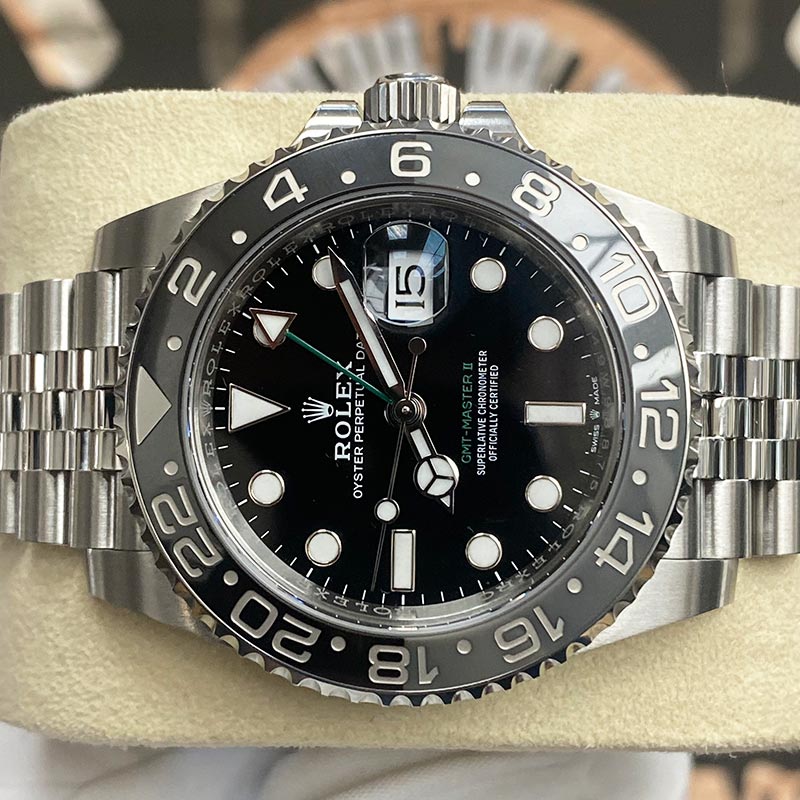 Rolex GMT-Master II "Bruce Wayne" 40mm 126710GRNR Black Dial