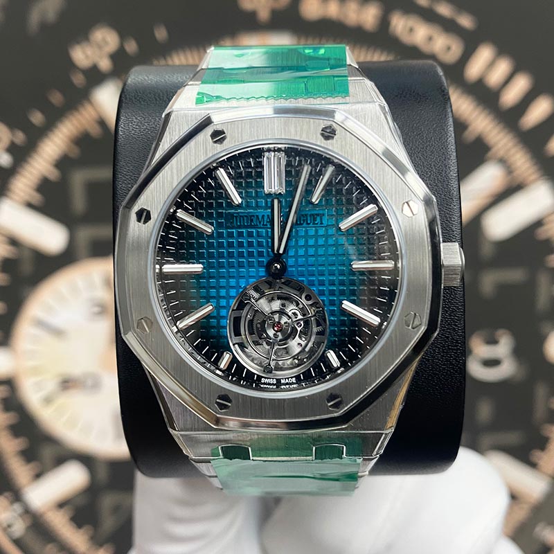 Audemars Piguet  Royal Oak Limited Edition Flying Tourbillon 41mm 26730TI.OO.1320TI.04 Blue Dial