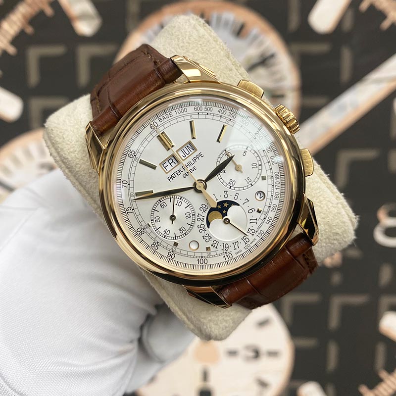 Patek Philippe Grand Complications Perpetual Calendar Chronograph 41mm 5270J Silver Dial