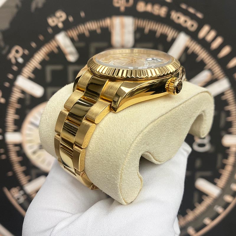 Rolex Sky-Dweller 42mm Yellow Gold 326938 Silver Roman Dial Pre-Owned