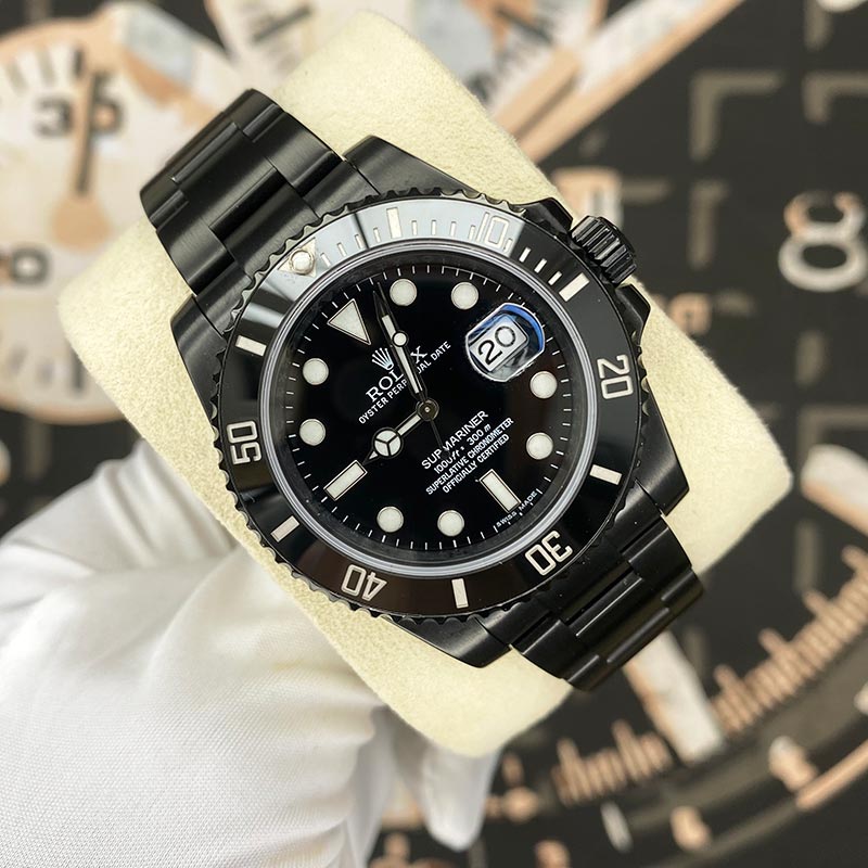 Rolex PVD-DLC Submariner Date 40mm 116610LN Black Dial Pre-Owned