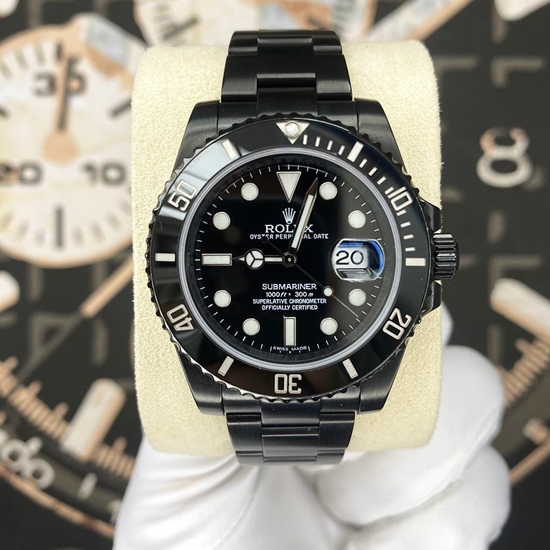 Rolex PVD-DLC Submariner Date 40mm 116610LN Black Dial Pre-Owned