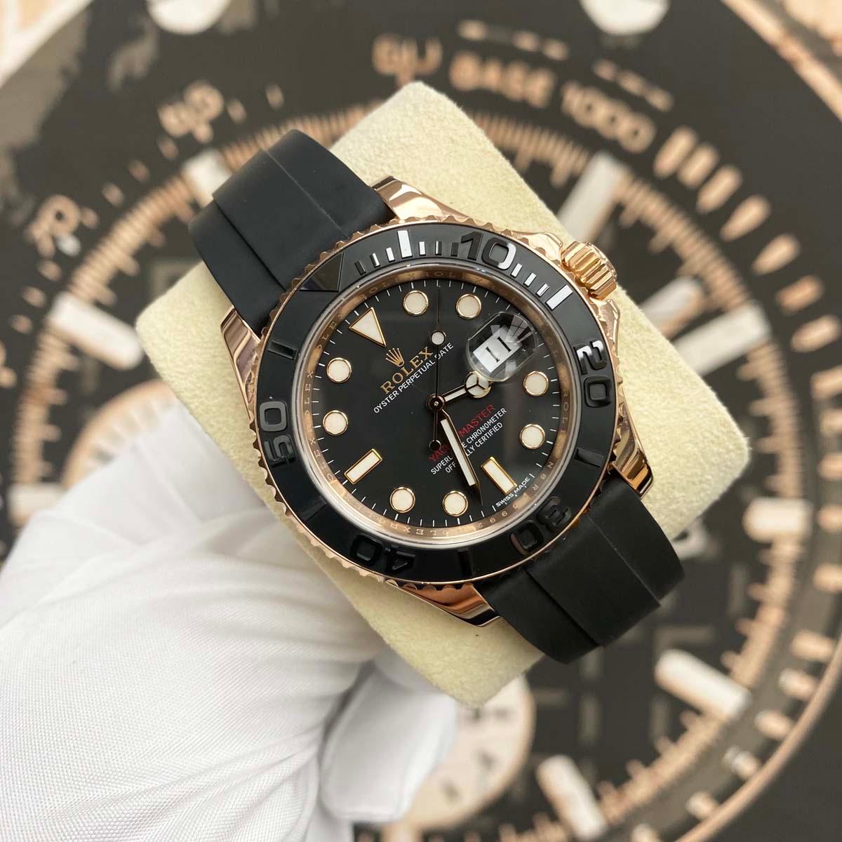 Rolex Yacht Master 40 Black Dial 40mm 116655 Pre-Owned - Gotham Trading 