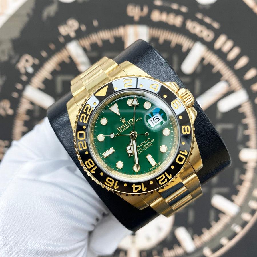 Rolex GMT-Master II 40mm 116718 Green Dial Pre-Owned - Gotham Trading 