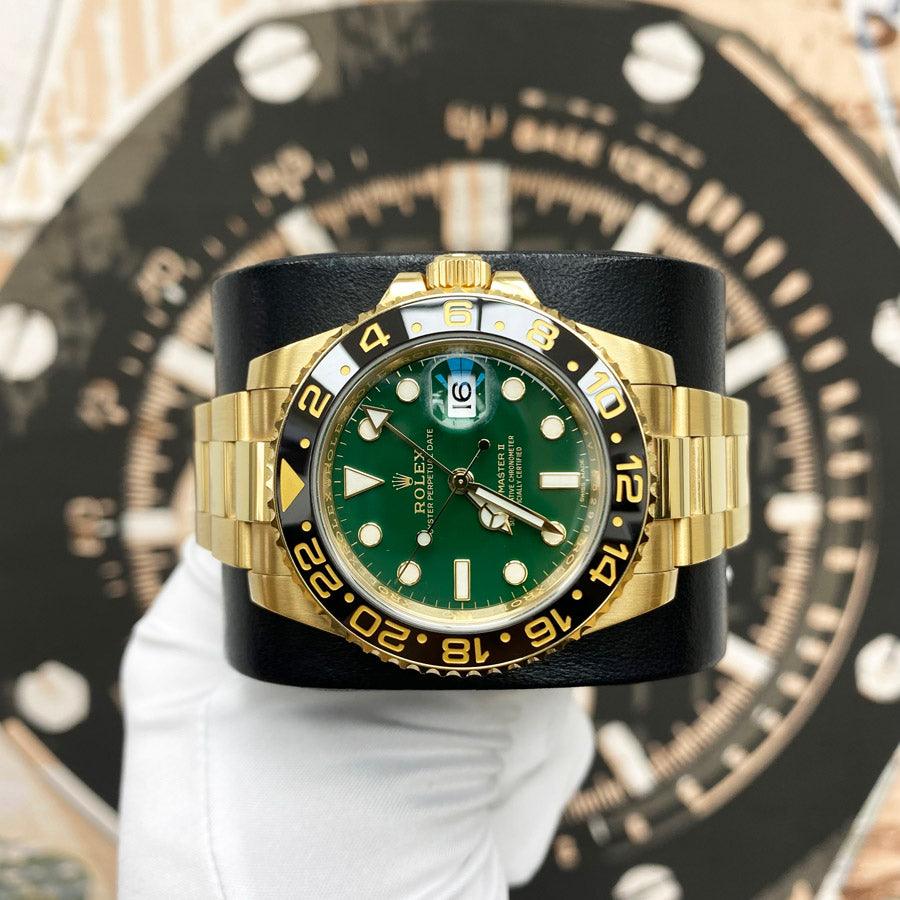 Rolex GMT-Master II 40mm 116718 Green Dial Pre-Owned - Gotham Trading 