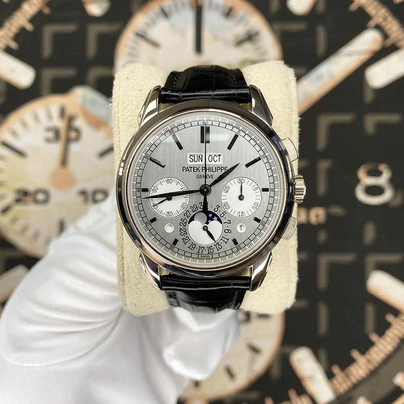 Patek Philippe Grand Complications Perpetual Calendar Chronograph 41mm 5270G Silver Dial Pre-Owned