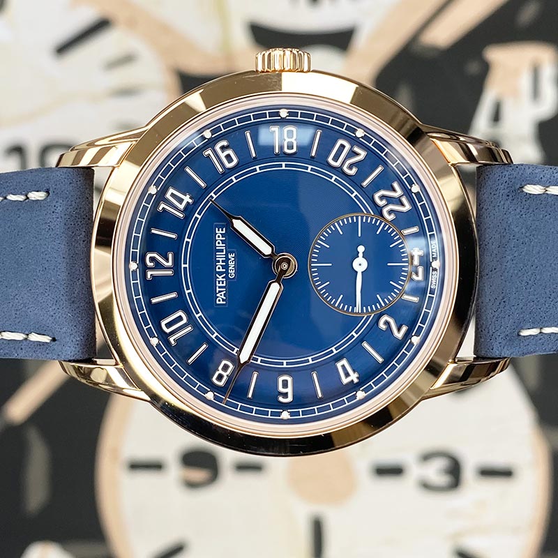 Patek Philippe Calatrava Dual Time Complication 42mm 5224R Blue Dial