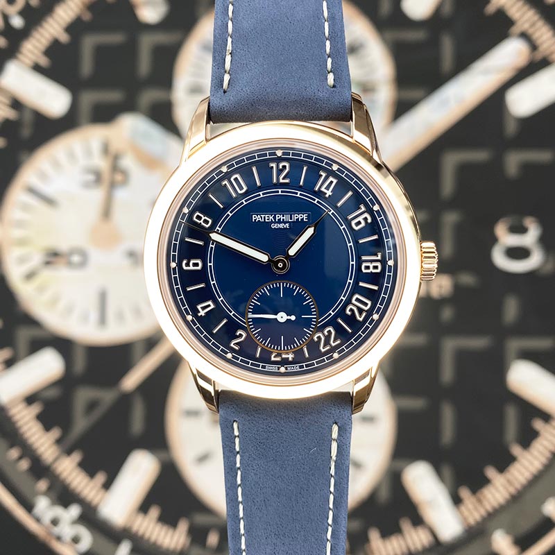 Patek Philippe Calatrava Dual Time Complication 42mm 5224R Blue Dial