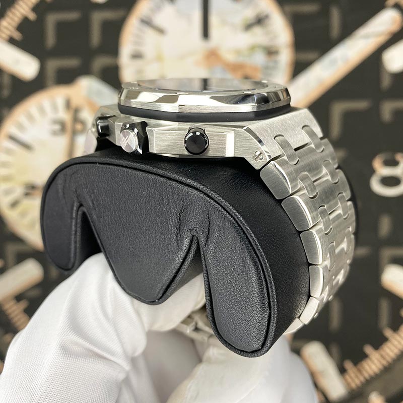 Audemars Piguet "Brick" Royal Oak Offshore Chronograph 42mm 26470PT Platinum Grey Dial Pre-Owned