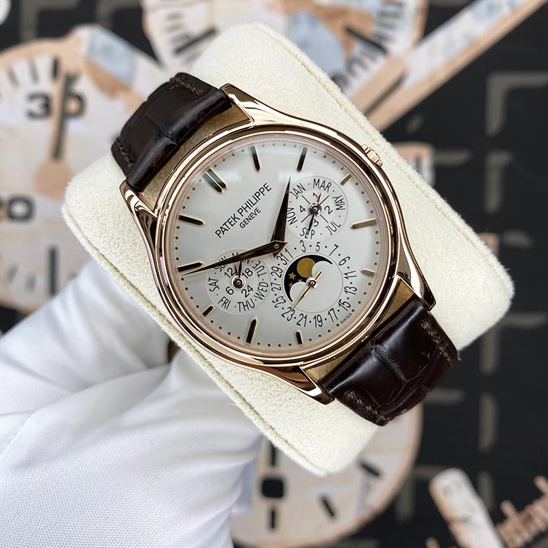 Patek Philippe Grand Complications Perpetual Calendar Moon Phase 37mm 5140R Cream Dial Pre-Owned