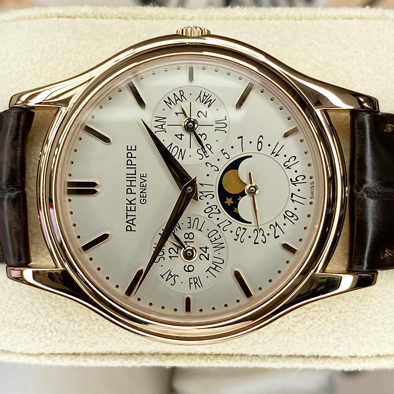 Patek Philippe Grand Complications Perpetual Calendar Moon Phase 37mm 5140R Cream Dial Pre-Owned