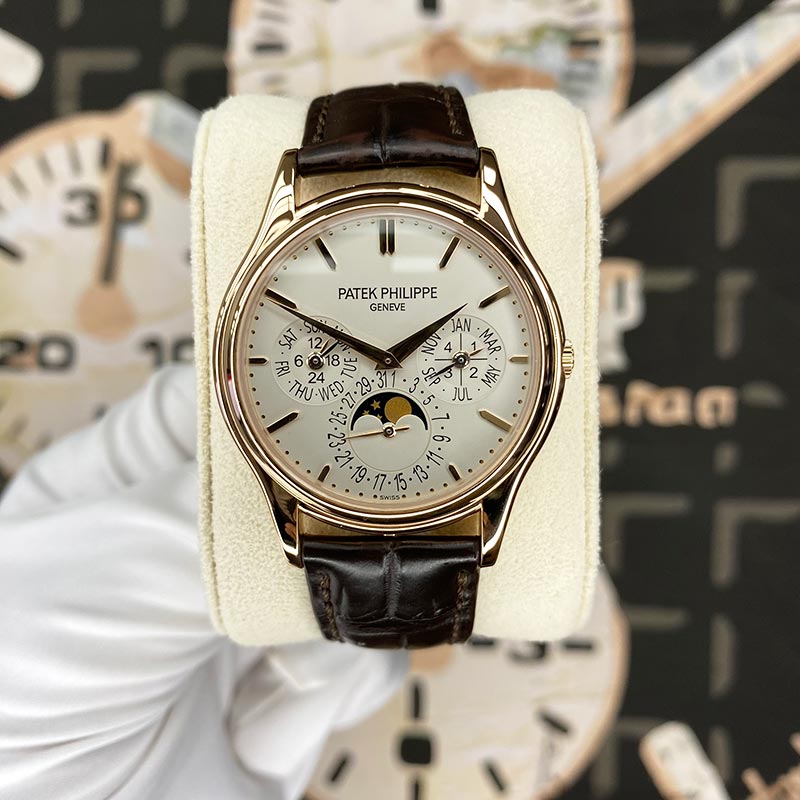 Patek Philippe Grand Complications Perpetual Calendar Moon Phase 37mm 5140R Cream Dial Pre-Owned