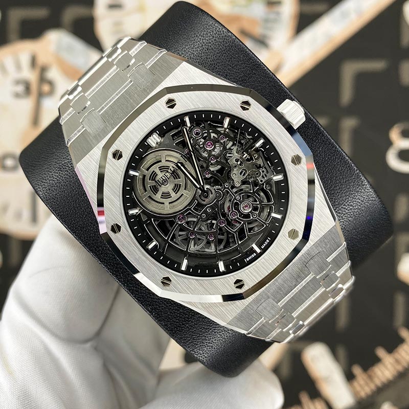 Audemars Piguet Royal Oak "Jumbo" Extra-Thin Openworked 39mm 16204BC Openworked Slate Grey Dial