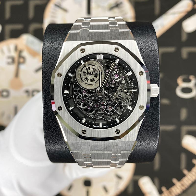 Audemars Piguet Royal Oak "Jumbo" Extra-Thin Openworked 39mm 16204BC Openworked Slate Grey Dial