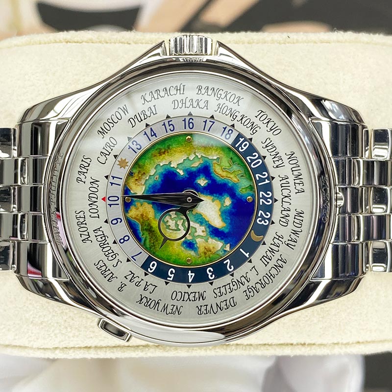 Patek Philippe World Time Complication 39mm 5131-1P-001 Hand Painted Enamel World Dial