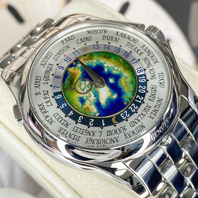 Patek Philippe World Time Complication 39mm 5131-1P-001 Hand Painted Enamel World Dial