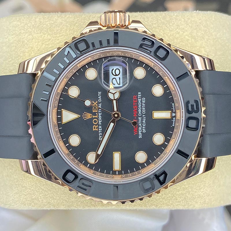 Rolex Yacht-Master 40mm Oyster Flex 126655 Black Dial Pre-Owned