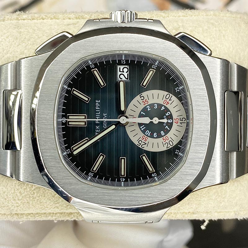 Patek Philippe Nautilus Chronograph 40mm 5980/1A Blue Dial Pre-Owned