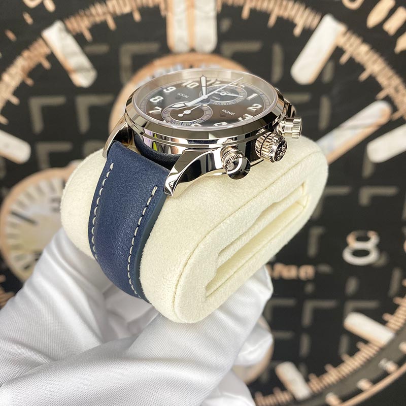 Patek Philippe Calatrava Complications Travel Time Pilot Chronograph 5924G-001 Blue Dial