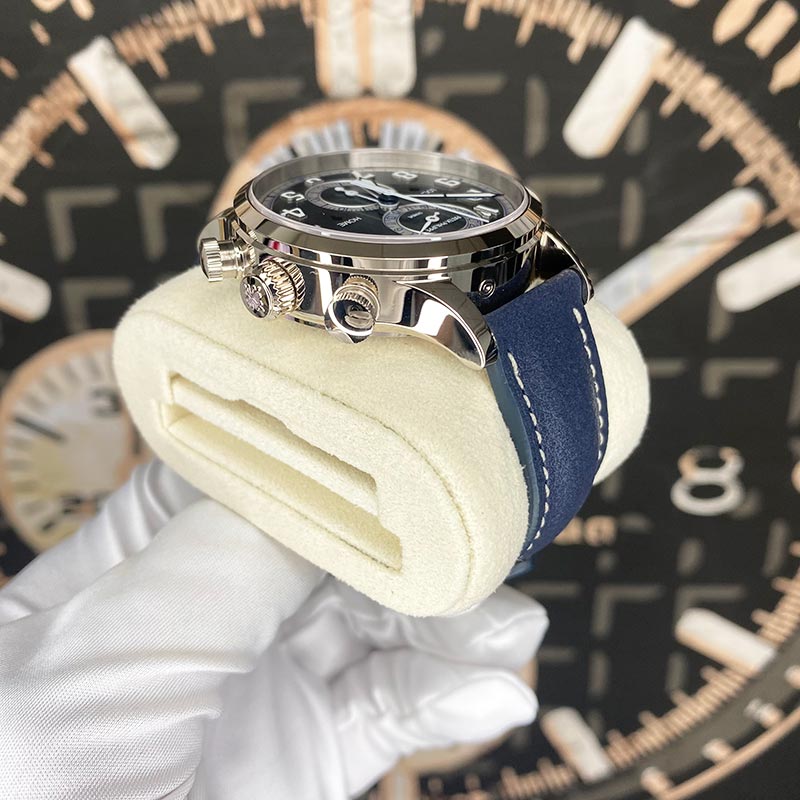 Patek Philippe Calatrava Complications Travel Time Pilot Chronograph 5924G-001 Blue Dial