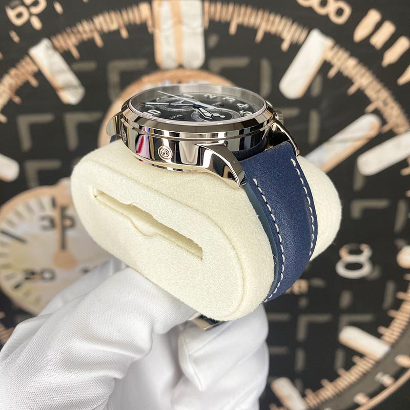 Patek Philippe Calatrava Complications Travel Time Pilot Chronograph 5924G-001 Blue Dial